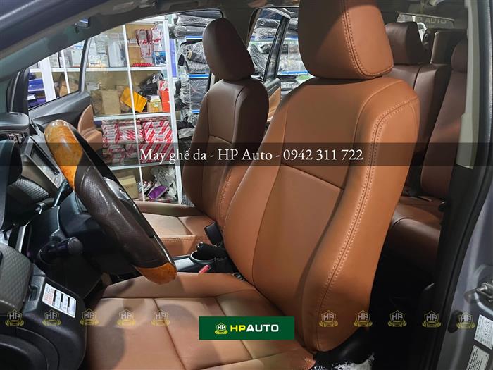 Bọc ghế da Fortuner màu bò