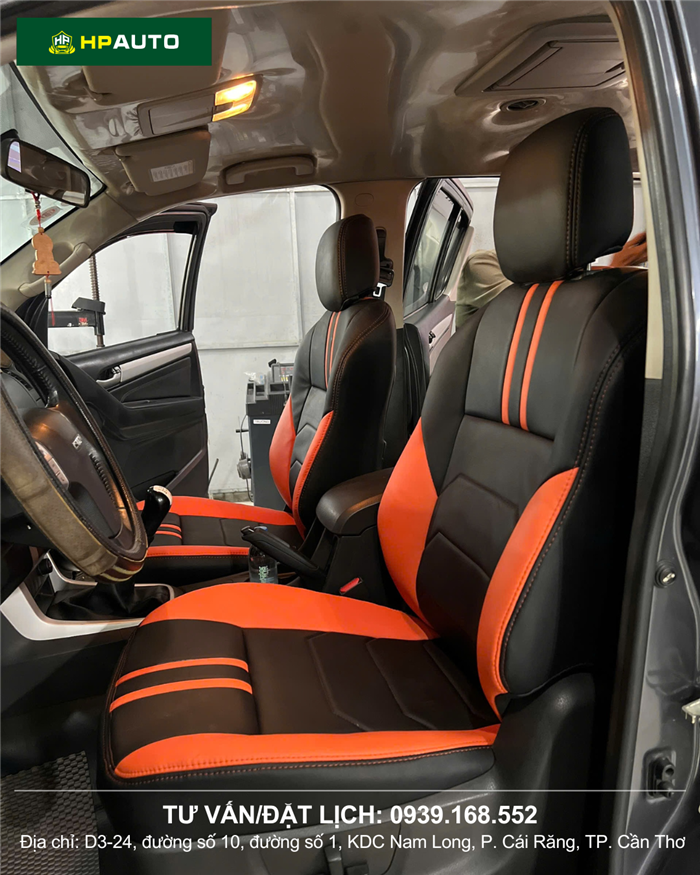 Bọc ghế da Isuzu Mux