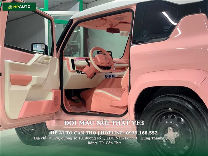 Sơn đổi màu nội thất VF3 Hồng Pastel