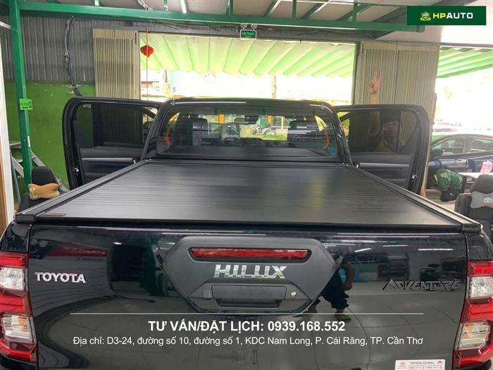 Lắp thùng cuộn điện xe Hilux