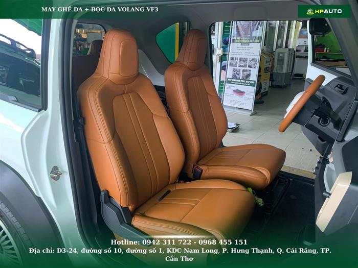 Bọc ghế da VF3 màu bò