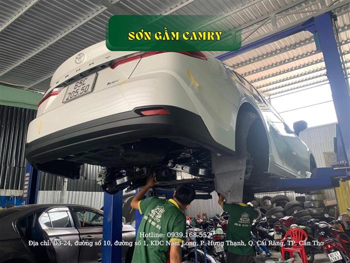 Sơn phủ gầm chống rỉ sét Onzca Toyota Camry