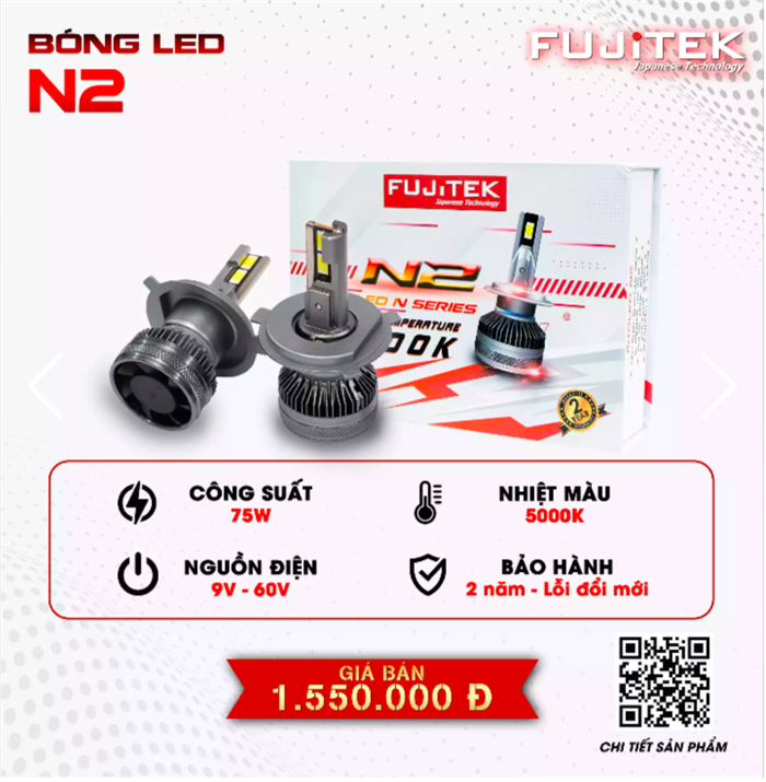 Fujitek N2 Bóng đèn Led Nseries Proled 75W nhiệt màu 5000k