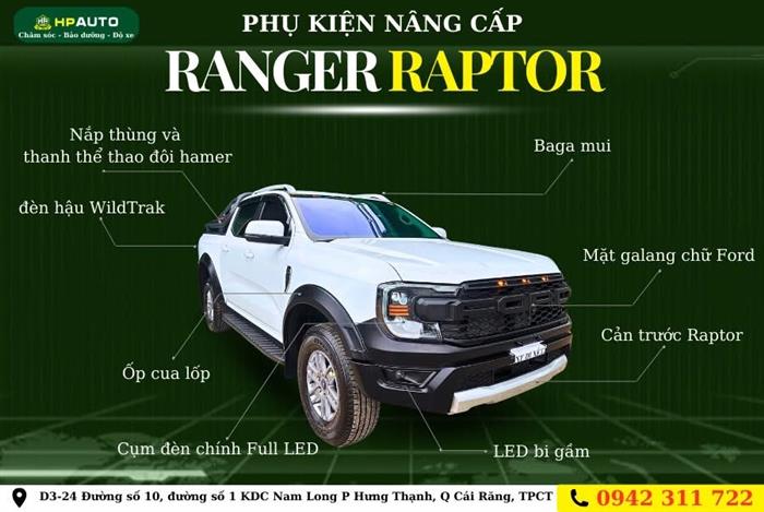 Phụ kiện độ Ranger lên Raptor