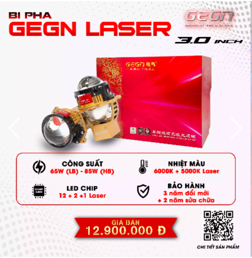 GEGN Laser Đèn bi GEGN Laser cao cấp bảo hành 5 năm