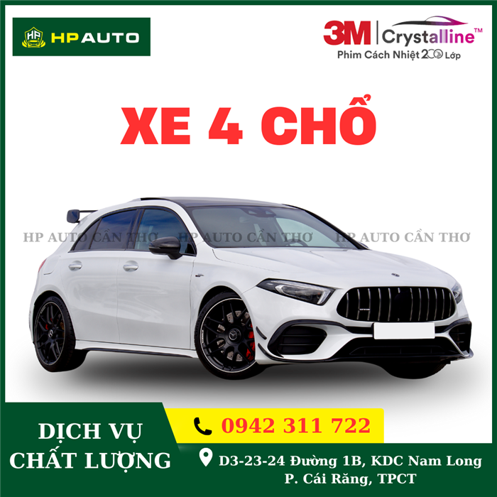 Dán phim cách nhiệt 3M xe 4 chỗ